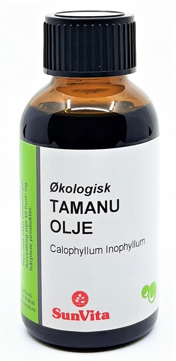 Tamanu økologisk jomfruolje  100 ml.