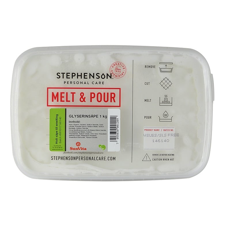 Såpemasse hvit