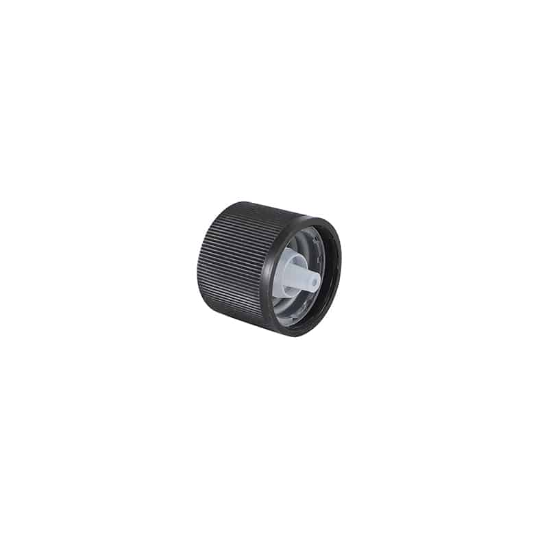 Kapsel svart m/barnesikring 1 stk DIN 18 mm