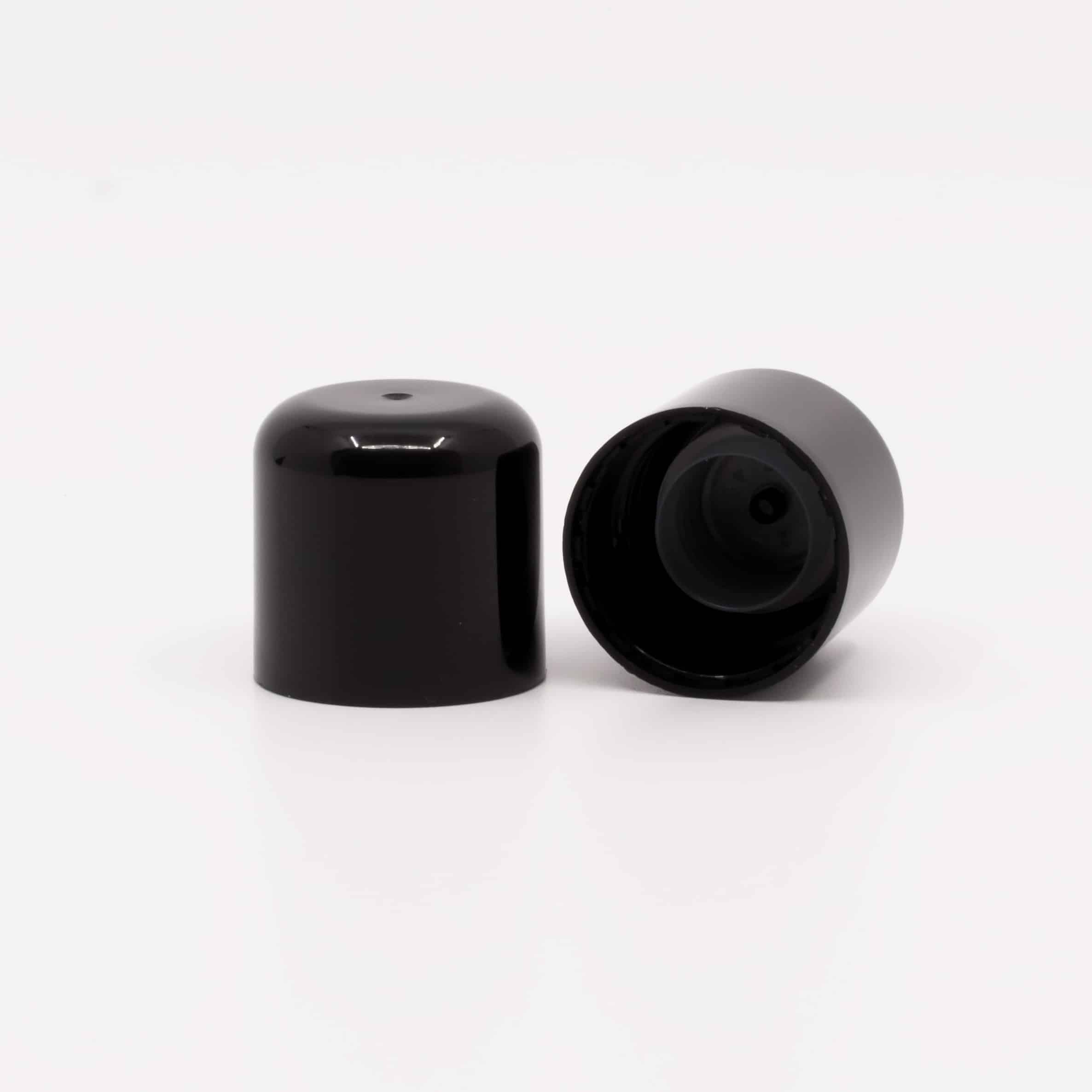 Kapsel svart til 250 ml PET 28 mm
