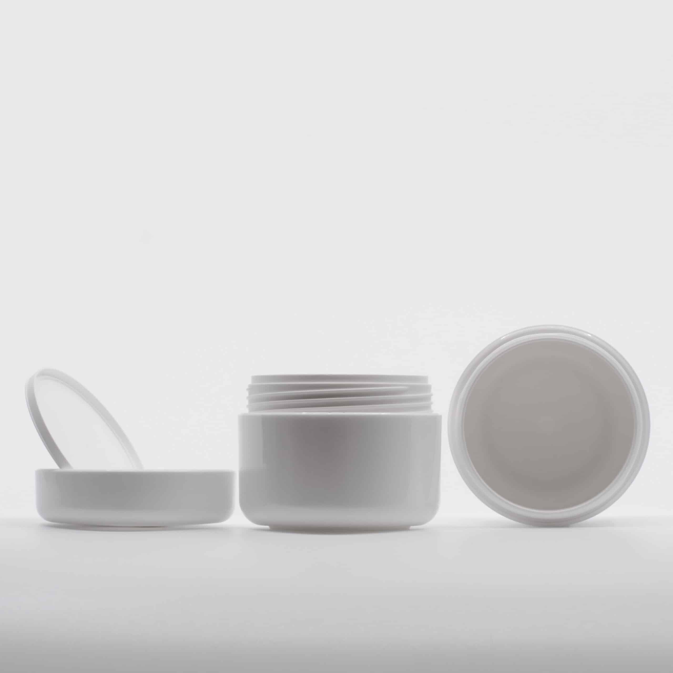 Plastkrukke hvit 50 ml  Venus
